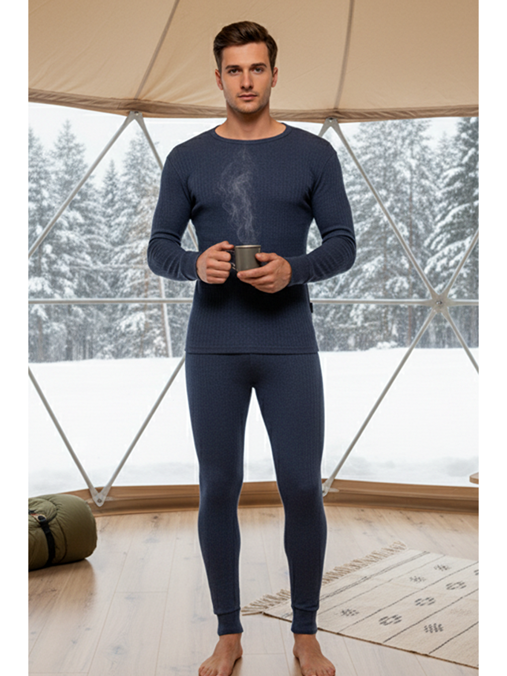 Lacivert Soft Termal İçlik Set LACİVERT-3