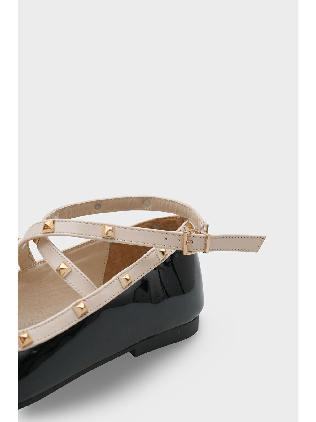 Bej Ashley Troklu Bilekten Bantlı Kadın Babet-2