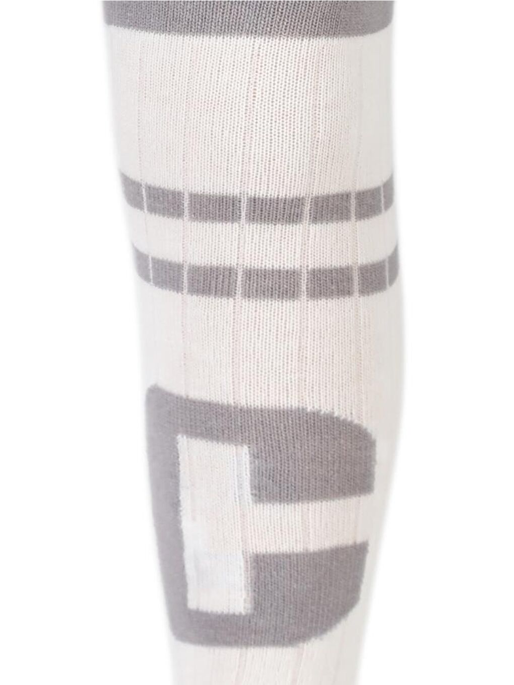 Gri Girls Derbili College 3-11 Yaş Kız Külotlu Çorap-1