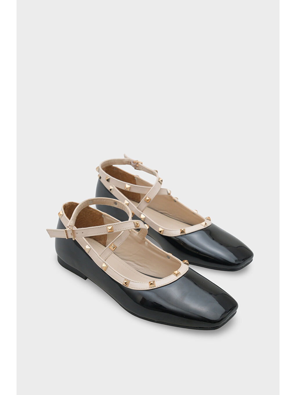 Bej Ashley Troklu Bilekten Bantlı Kadın Babet-3