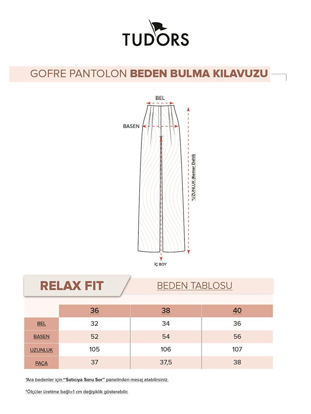 Kadın Relax Fit Rahat Kesim Beli Lastikli Desenli Gofre Beyaz Pantolon-4