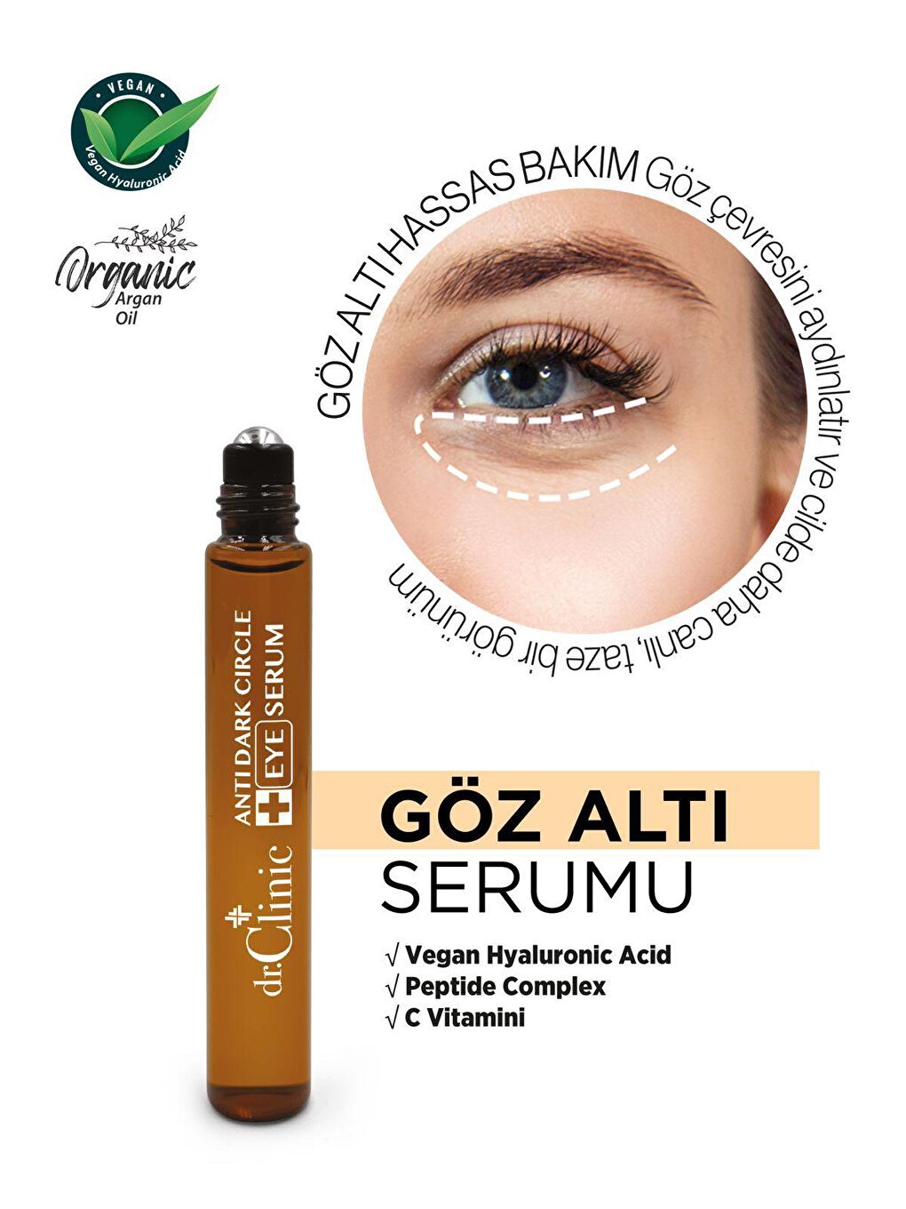 Dr. Clinic Şeffaf Göz Çevresi Bakım Serumu 10 ml