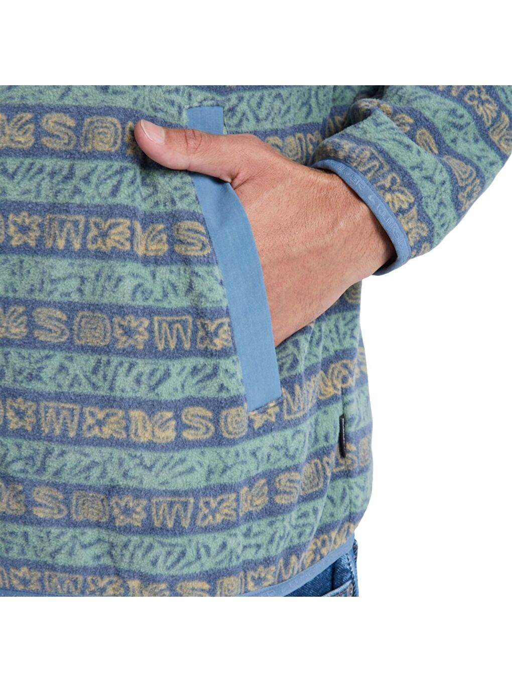 Karışık No Destination Fz Erkek Polar Fermuarlı Sweatshirt-2