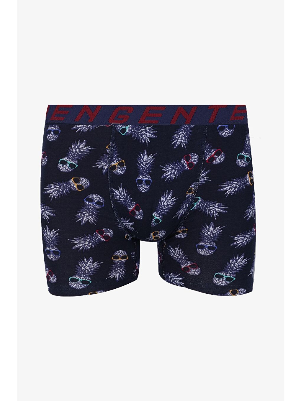 Lacivert Erkek Tekli Pamuklu Boxer