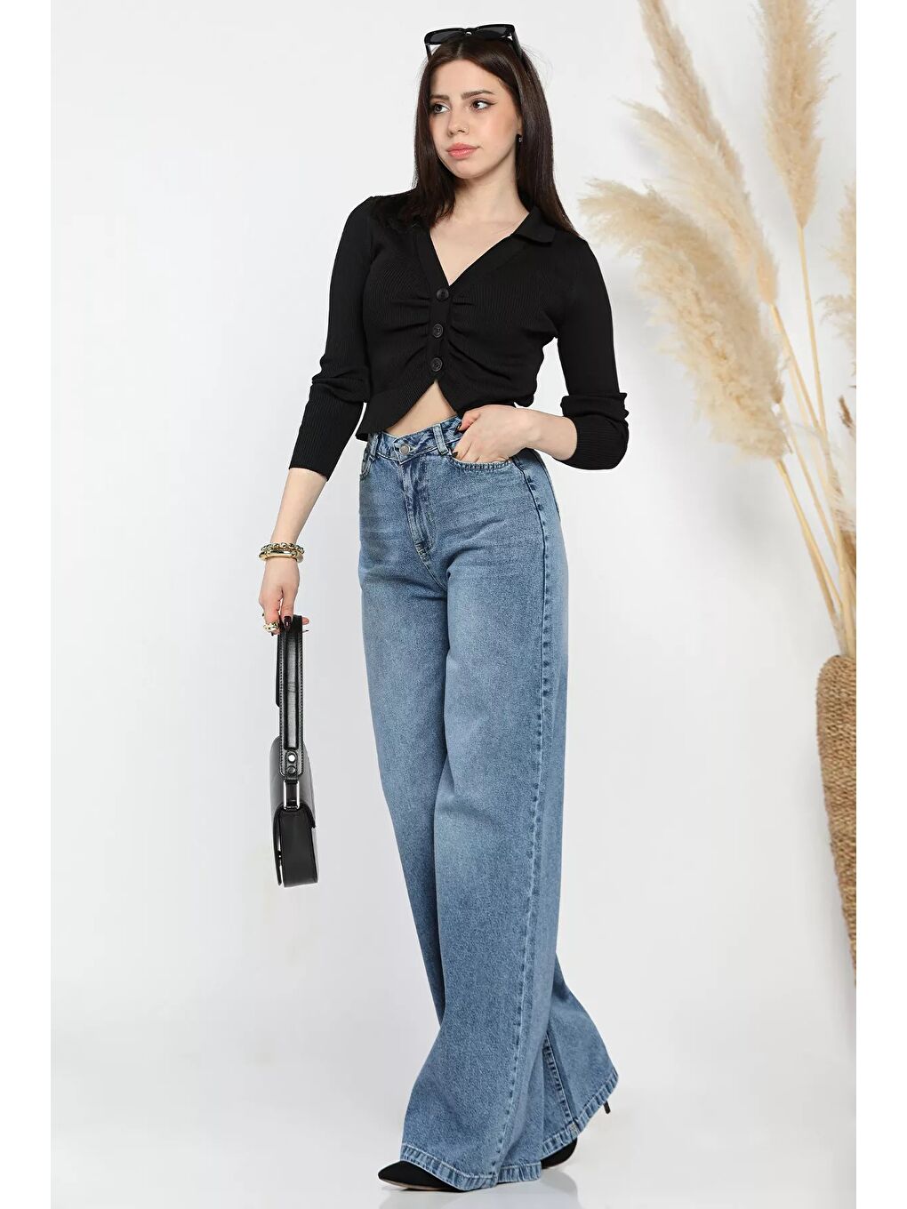 Mavi Kadın Palazzo Jean Jean Pantolon-1