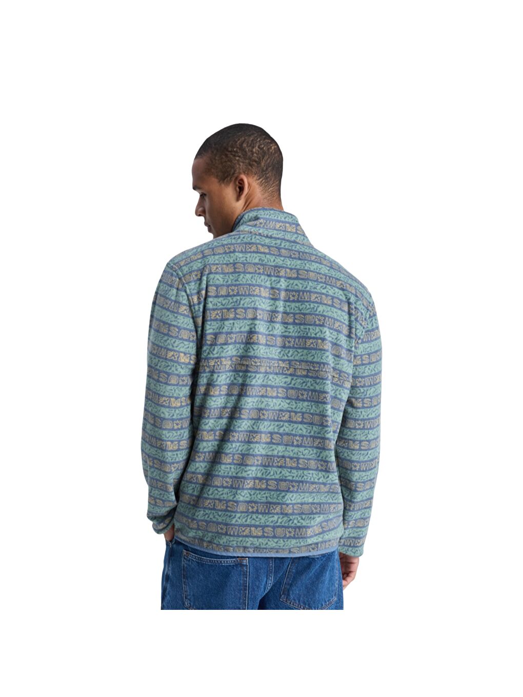 Karışık No Destination Fz Erkek Polar Fermuarlı Sweatshirt-5