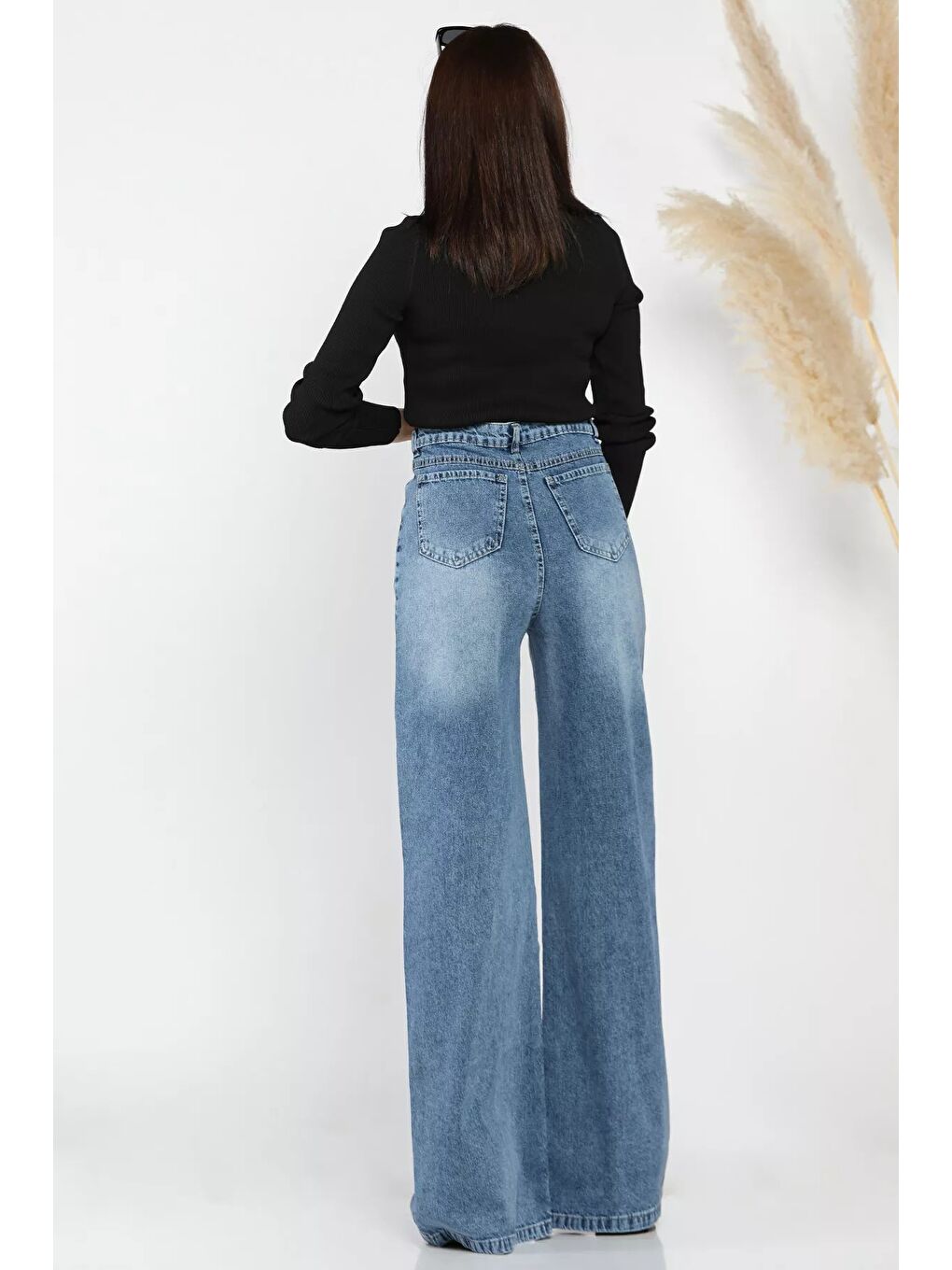 Mavi Kadın Palazzo Jean Jean Pantolon-3