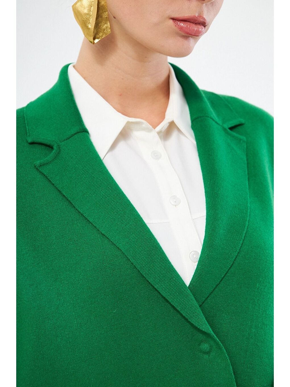 Triko Yeşil Ceket-3