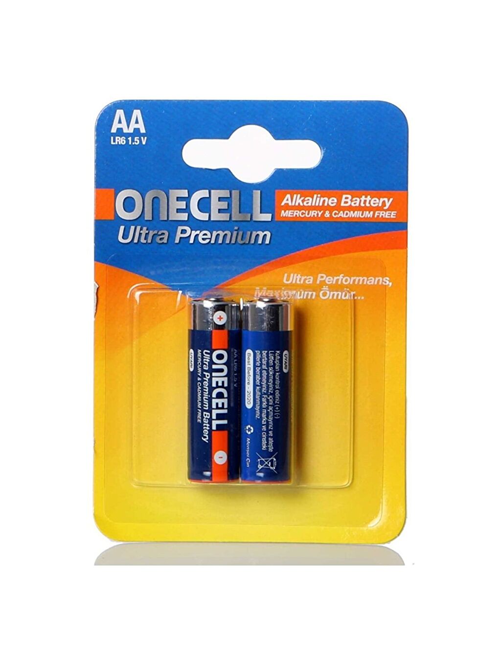 Onecell Ultra Premium Alkalin AA Boy Pil 2li