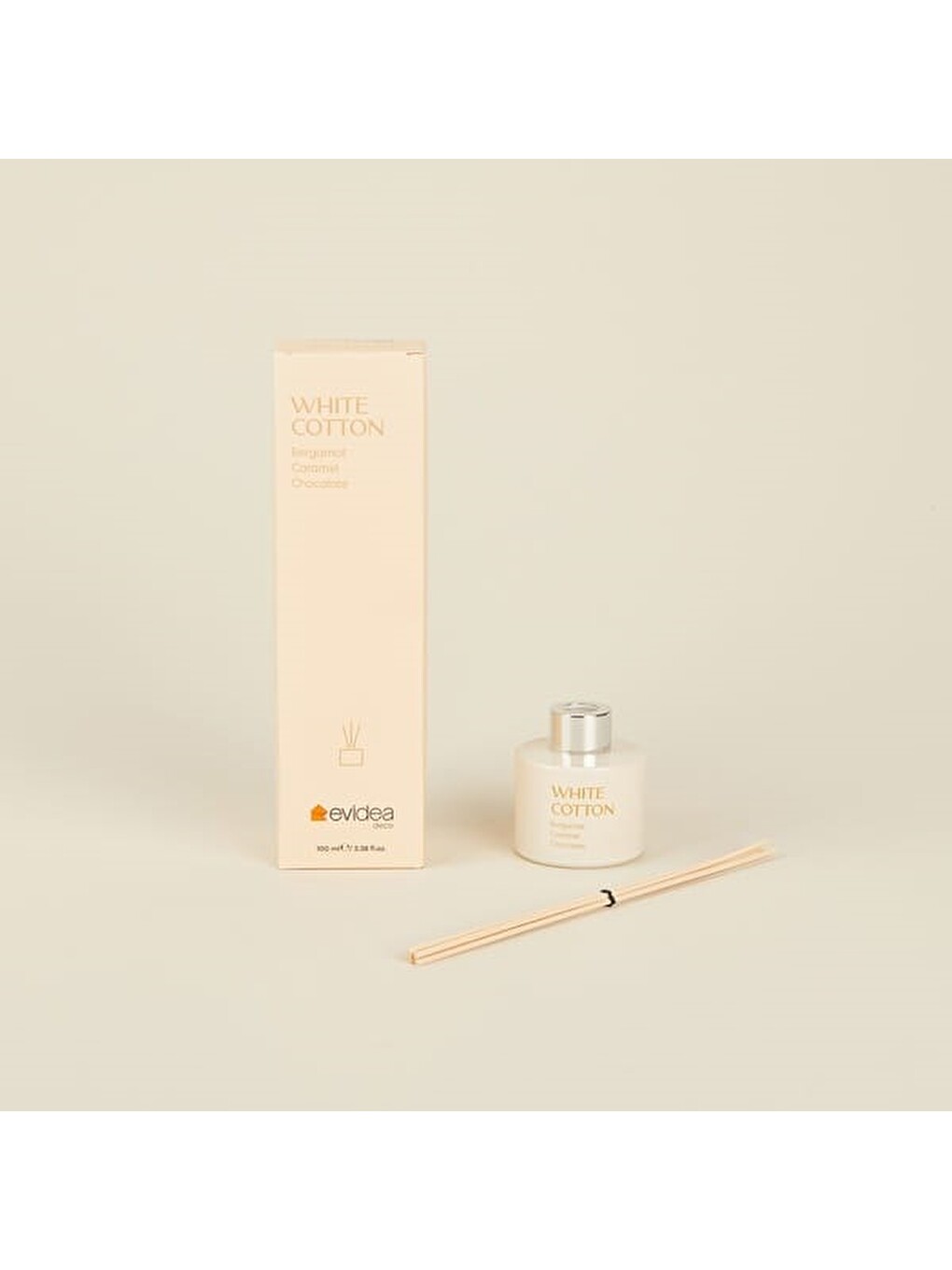 Karışık Deco White Pamuk Oda Kokusu - Şeffaf - 100 Ml