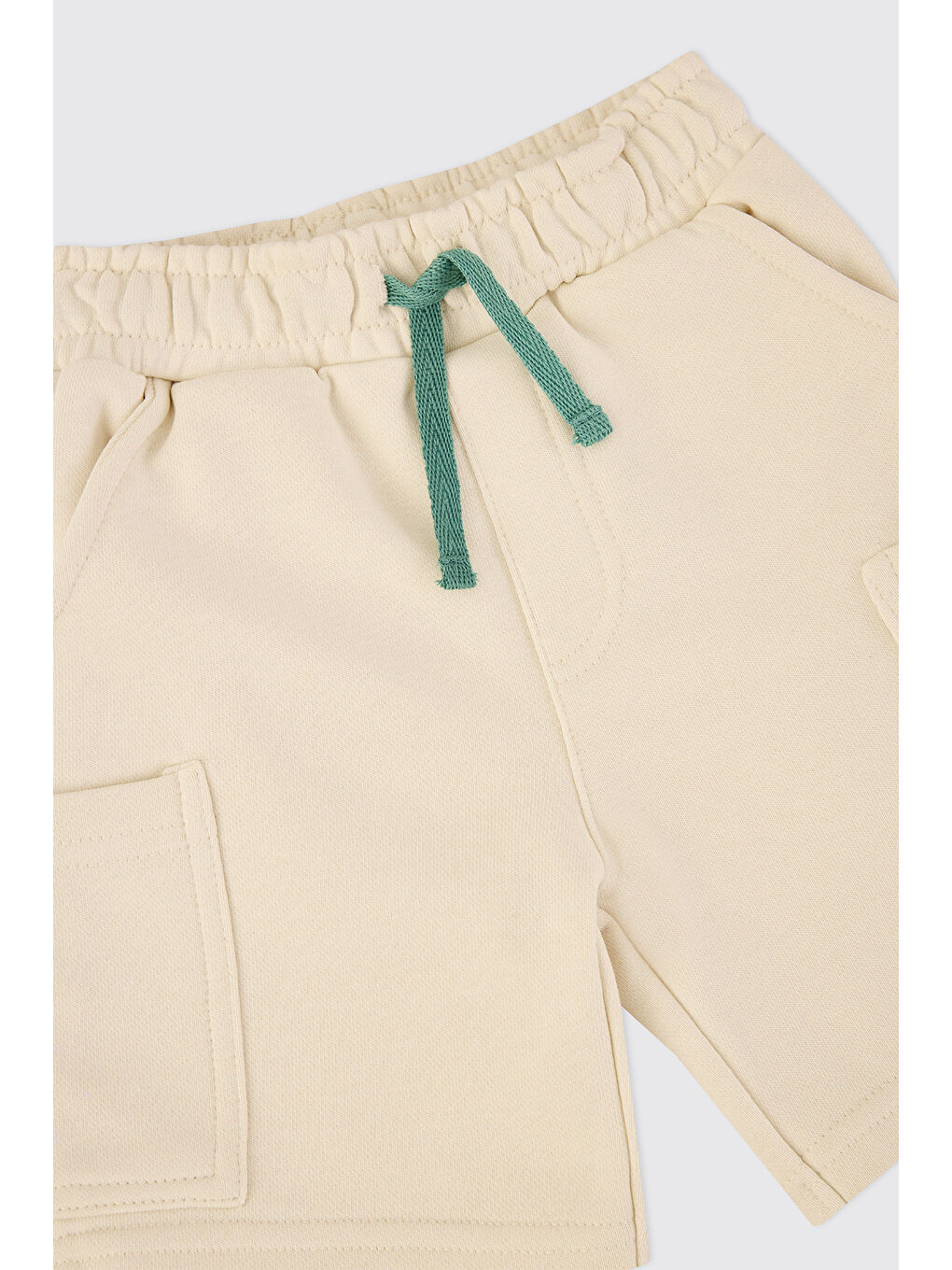 Erkek Bebek Örme Ekru Şort-2