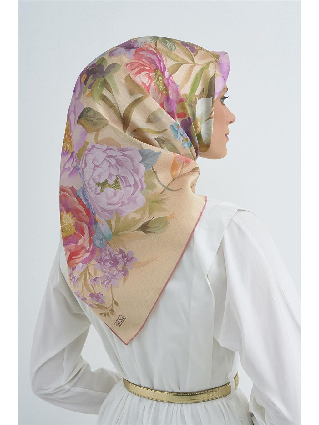 Turuncu Saf İpek Twill Eşarp 9516D 31-2