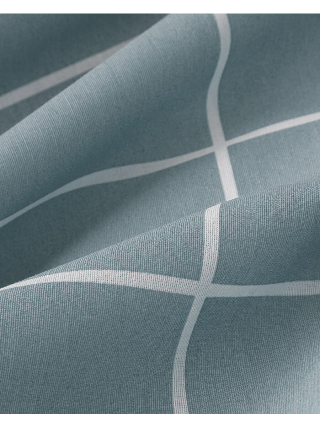 Gridline Kolay Ütülenir Çift Kişilik Nevresim Takımı 200x220 cm Seledon-Mürdüm-5