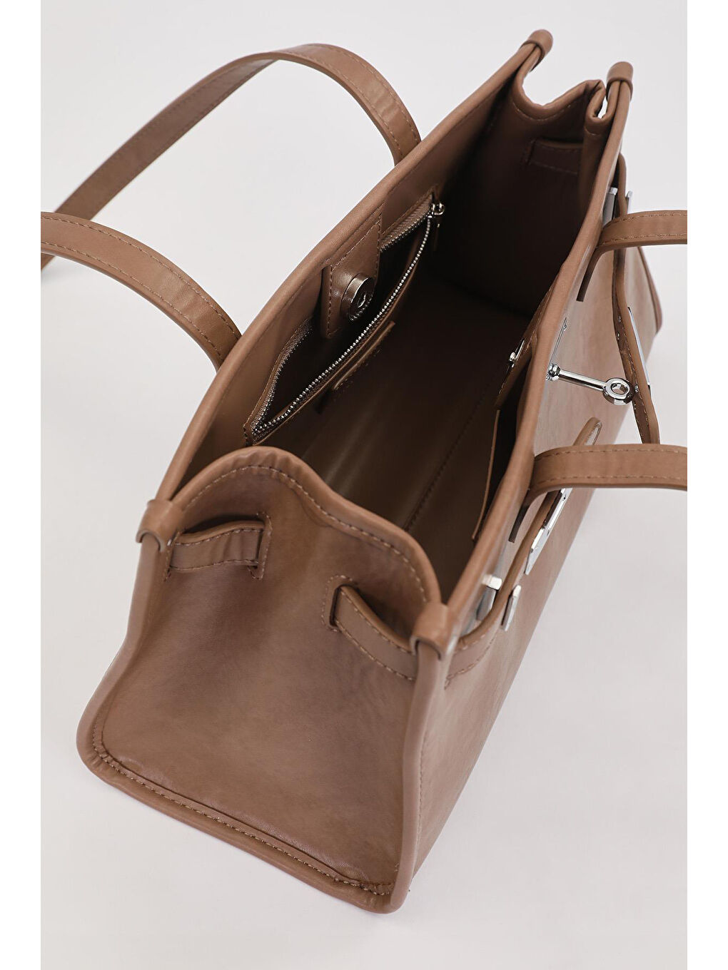 Kahverengi Askılı Premium Çanta 930466 Koyu Vizon-1