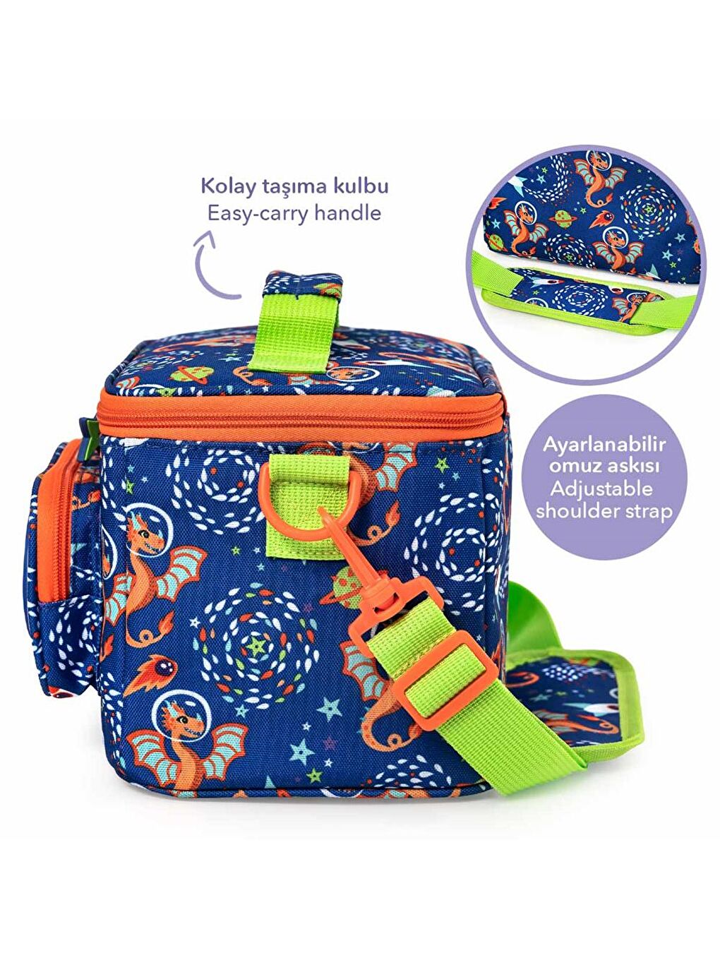 Lacivert Isı Yalıtımlı Beslenme Çantası Ponix-2