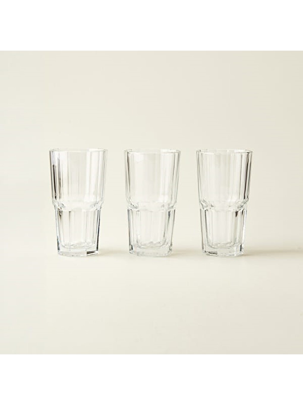 Renksiz Serenity 3'lü Tumblers Cam Meşrubat Bardak Seti - 375 Ml
