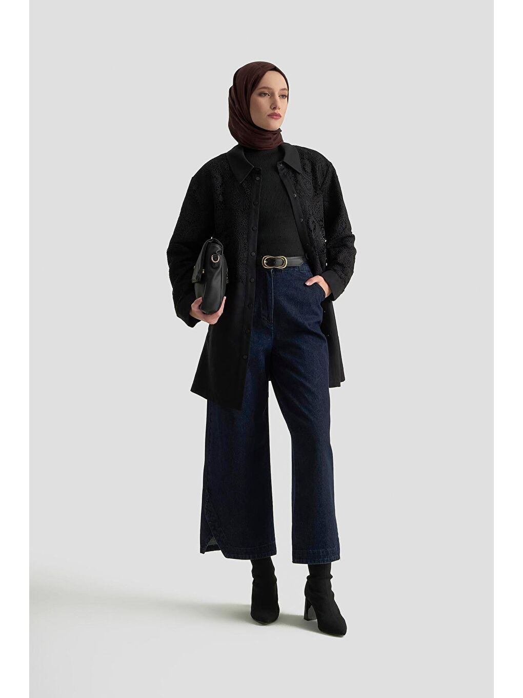 Dantel Allerli Kap 25K7924 Siyah-2