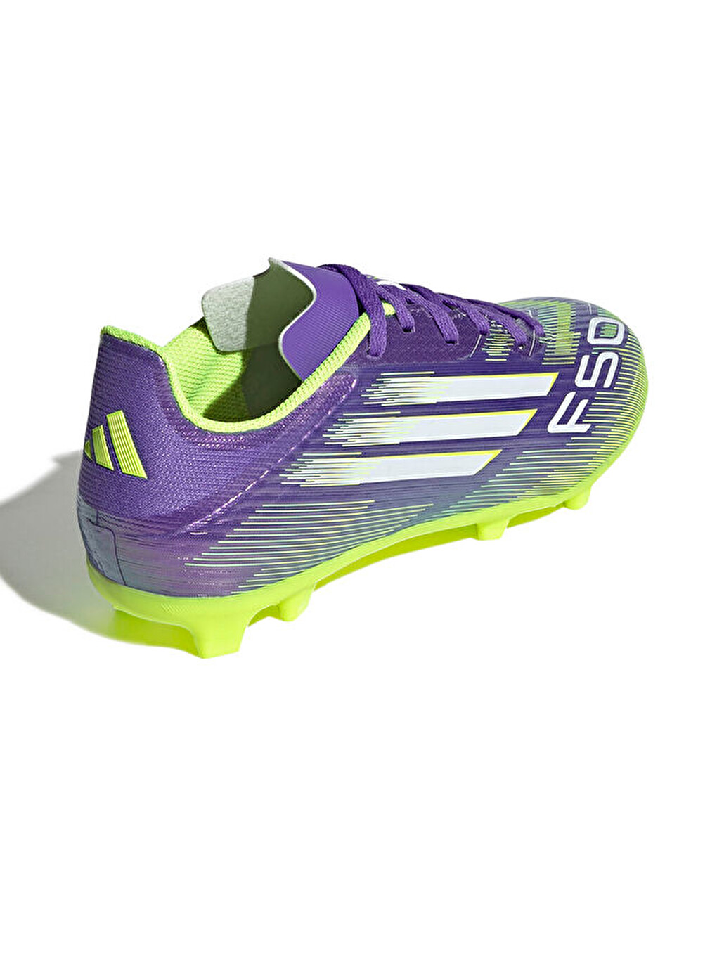 F50 League Fg/mg J Genç Çoklu Çim Zemin Kramponu Jh7747 Mor-4