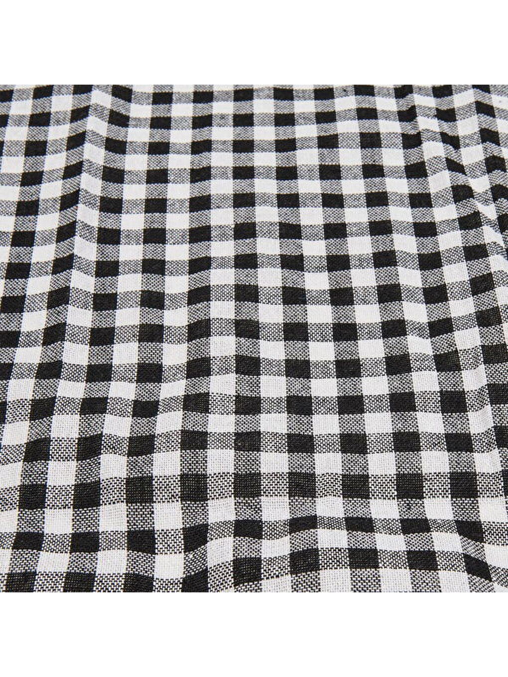 Soft Ekoseli Piknik Örtüsü - Siyah - 165x165 cm-2