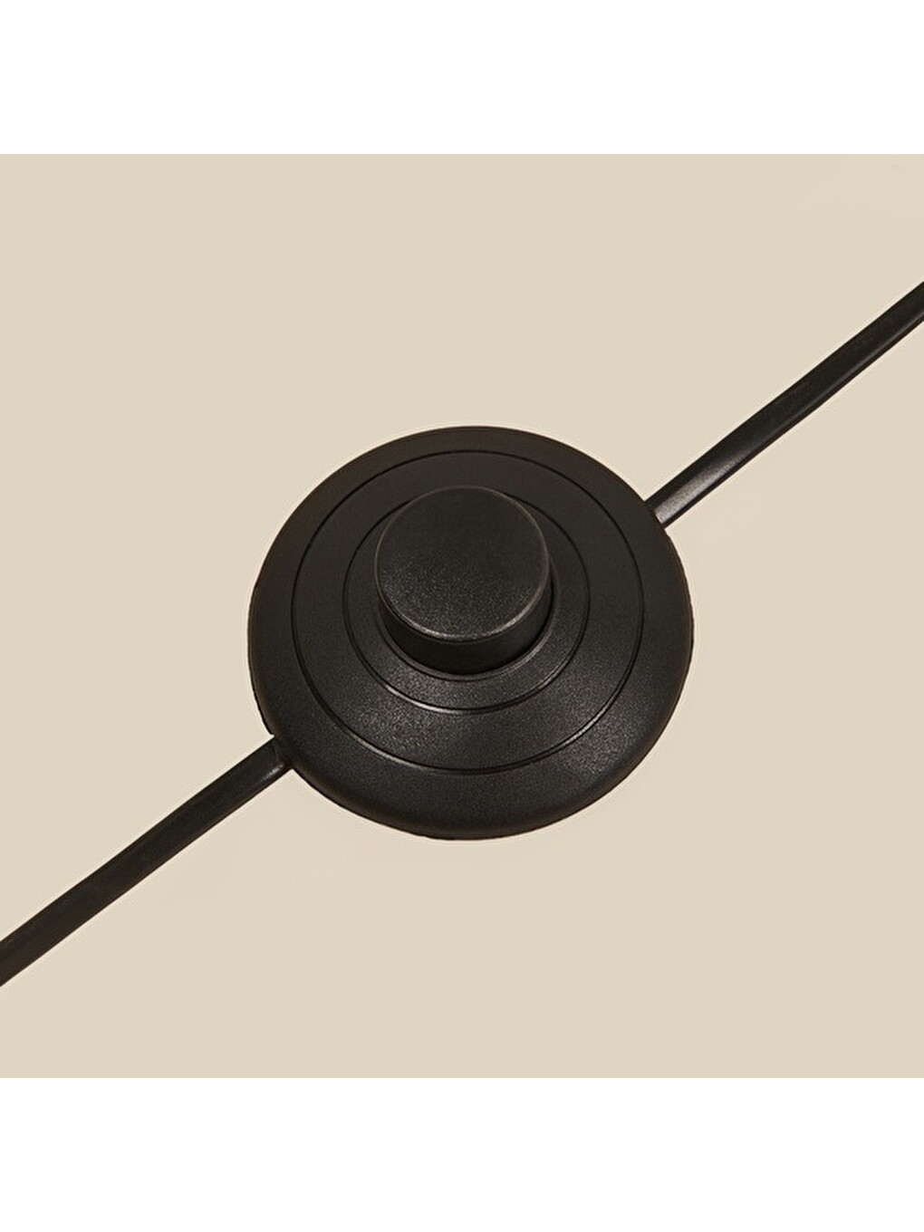 Ekru Lighting Ahşap Oval Lambader - Krem - 158 Cm-1