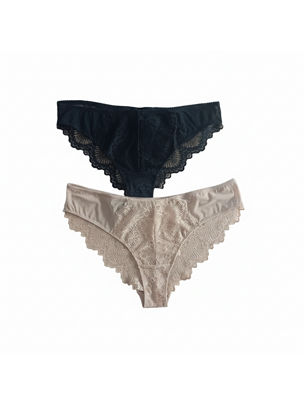 Siyah Kadın Dantelli Slip Külot Bb2067