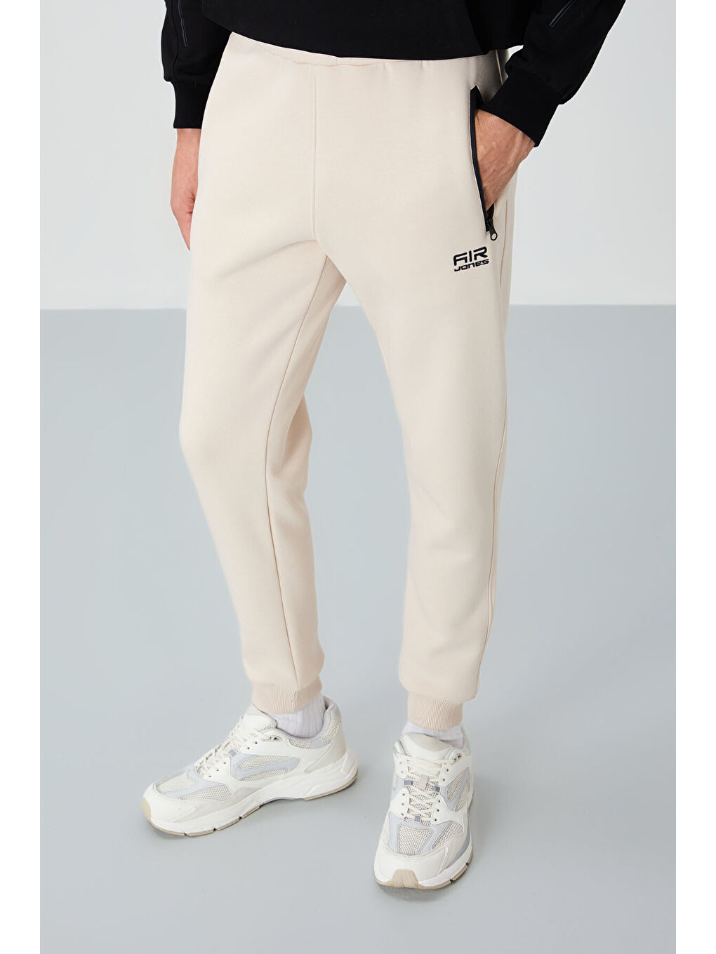 Cesar Bej Cepli Şardonlu Erkek Eşofman Alt - 84929-1