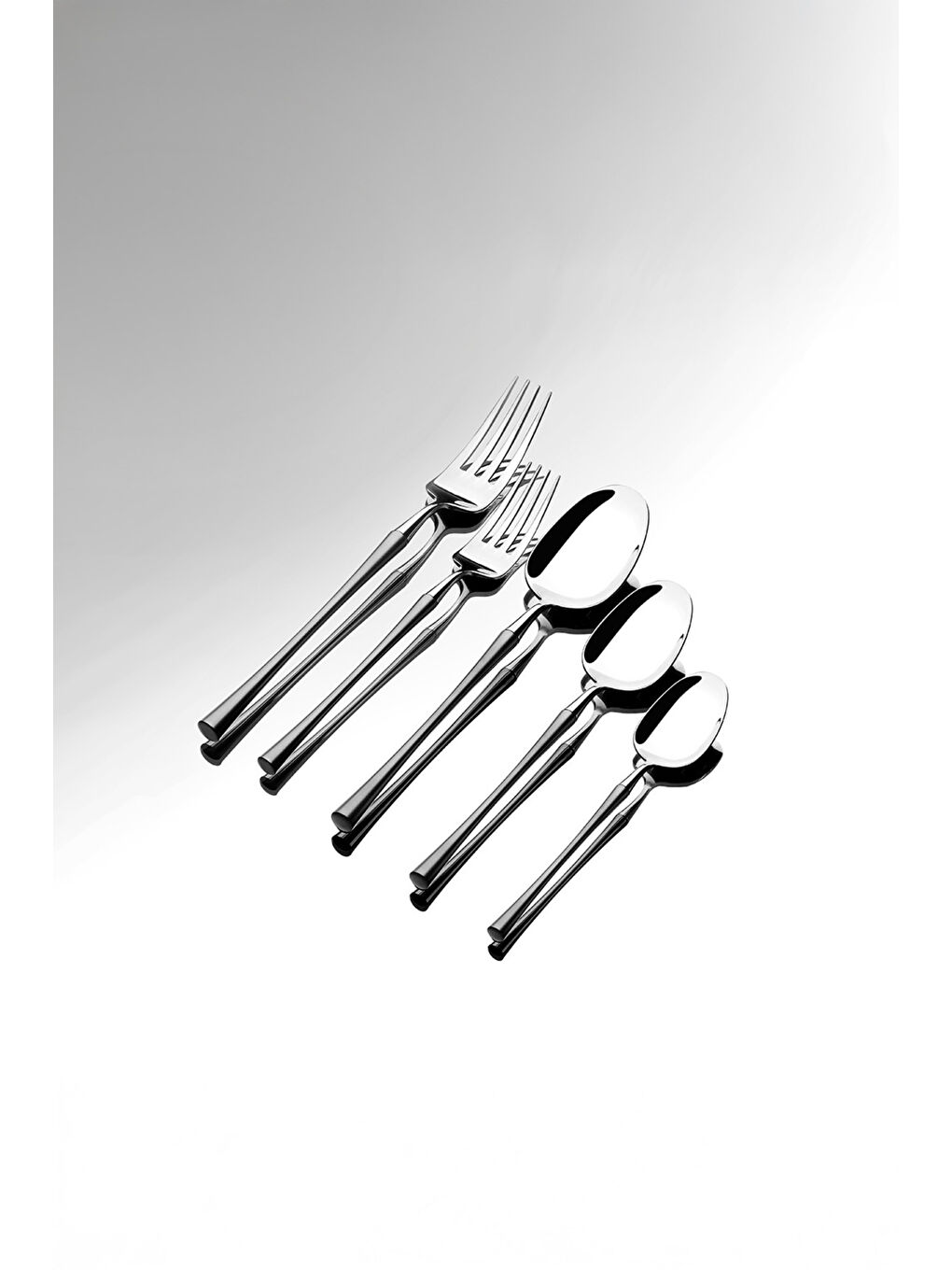 Gri Marbella Saten 6 Kişilik 36 Parça Kutulu Çatal Kaşık Bıçak Takımı-1