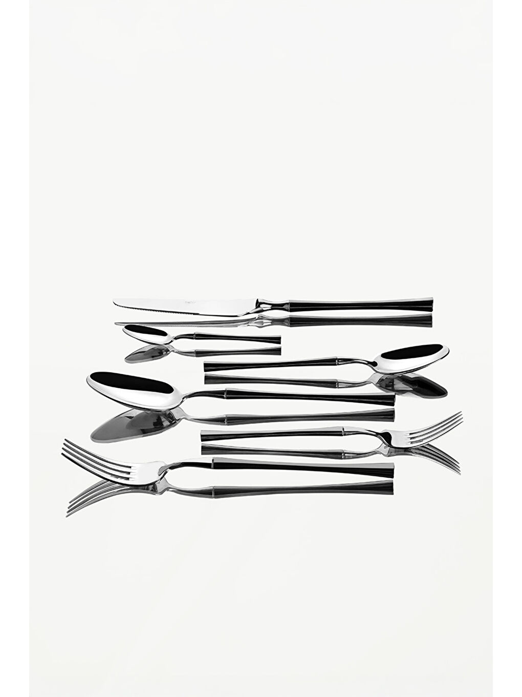 Gri Marbella Saten 6 Kişilik 36 Parça Kutulu Çatal Kaşık Bıçak Takımı-2