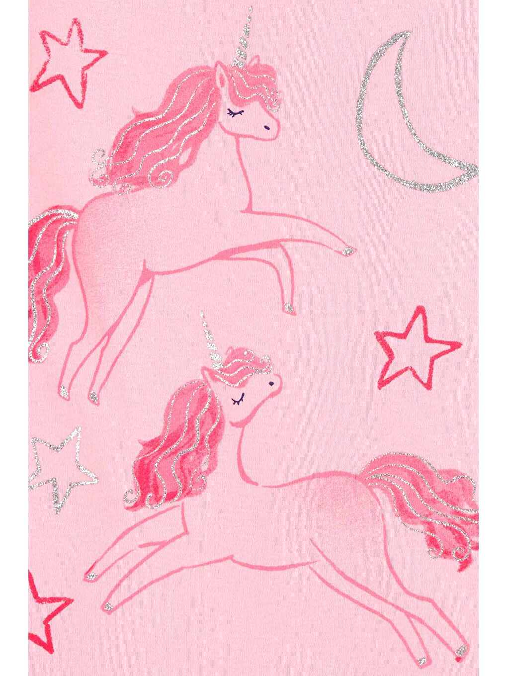 Karışık Küçük Kız Çocuk Pijama Set 4'lü Paket-1