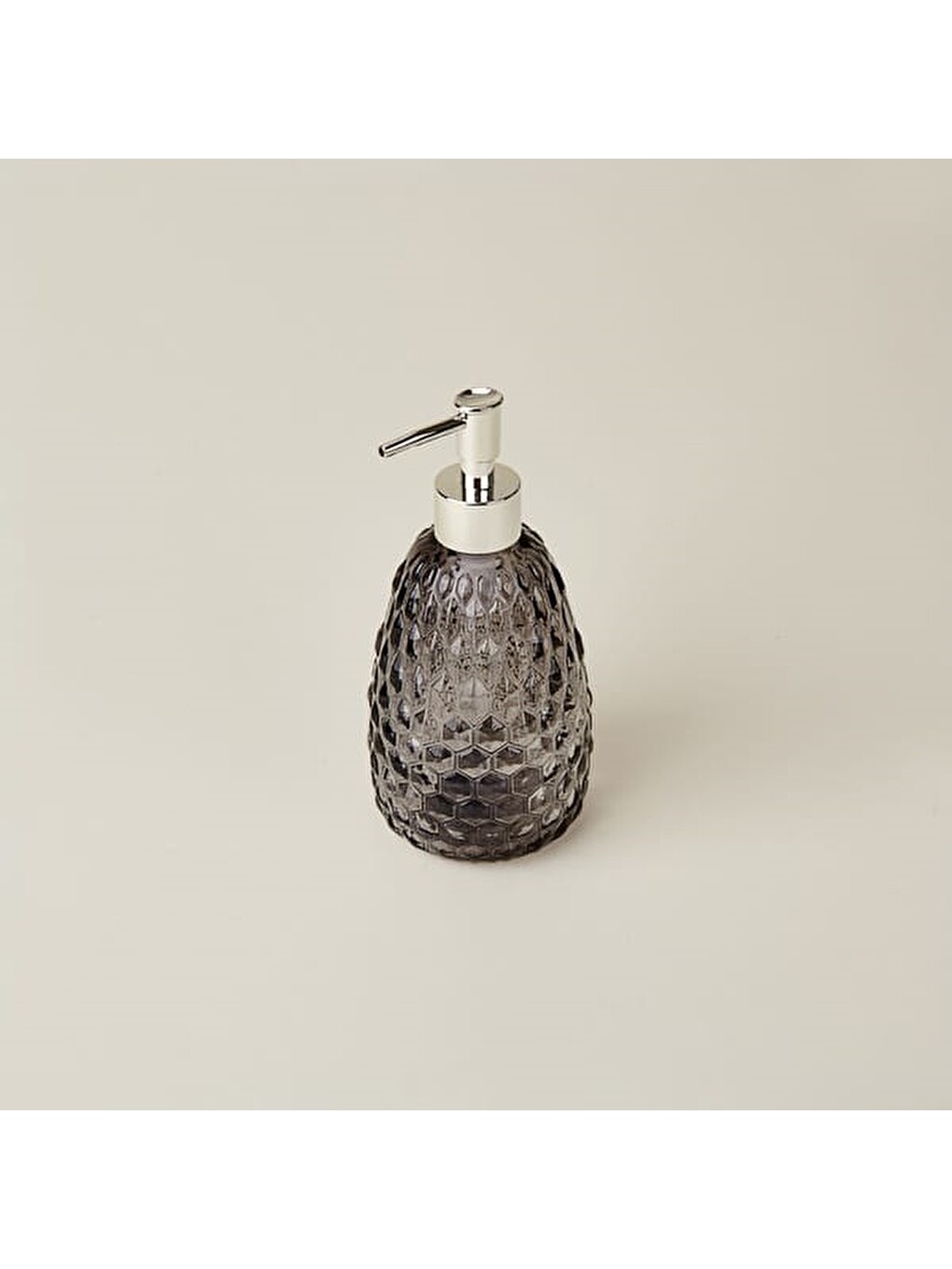 Gri Damla Cam Sıvı Sabunluk - Füme-3