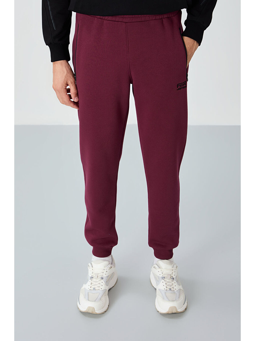 Mor Cesar Erguvan Cepli Şardonlu Erkek Eşofman Alt - 84929-1