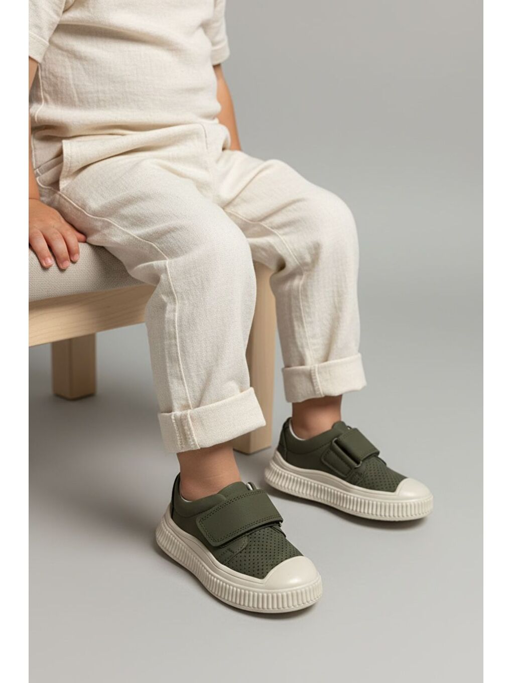 Haki ORTOPEDİK ERKEK Çocuk CIRT CIRTLI SPOR AYAKKABI