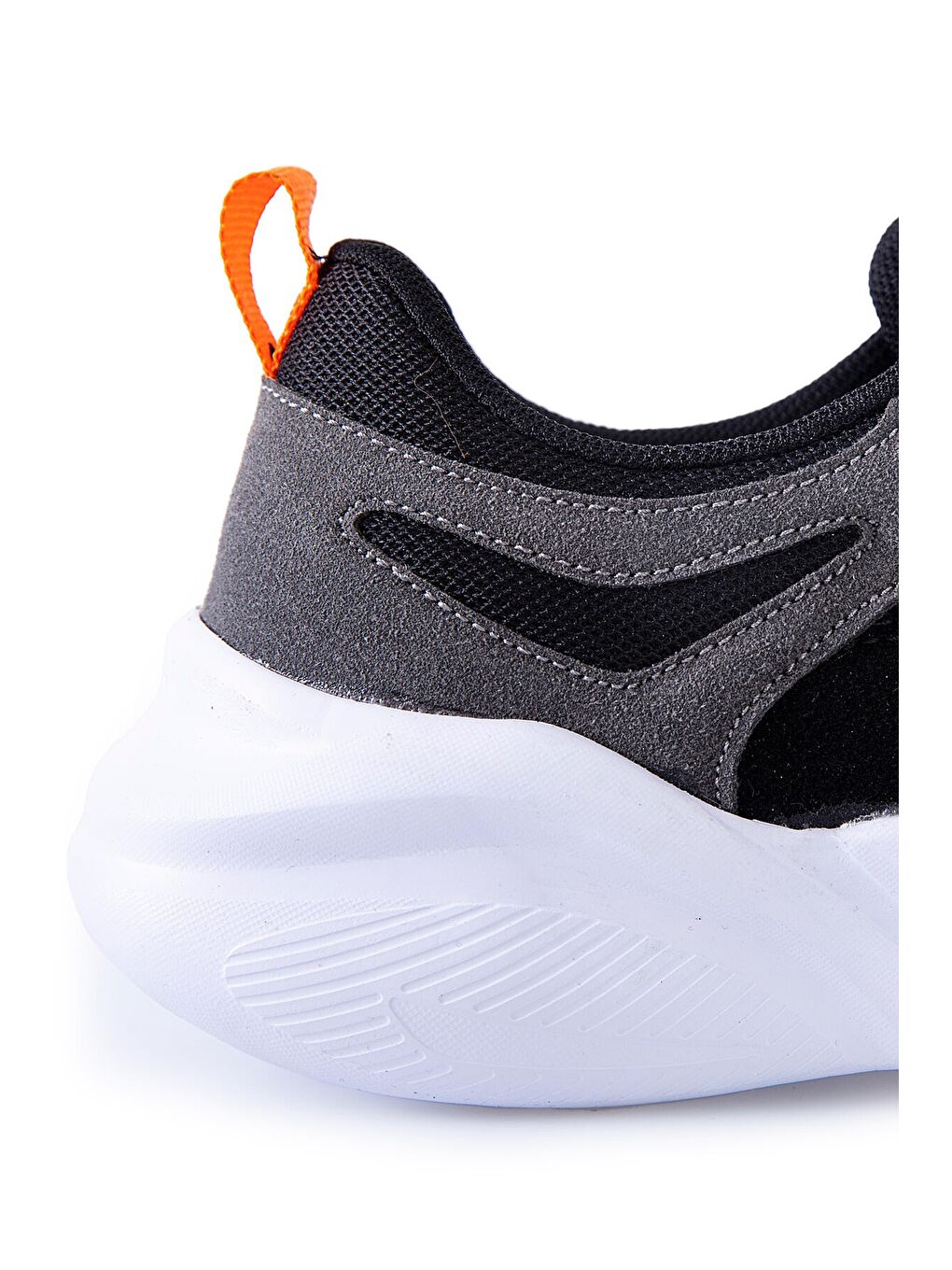 Siyah Çift Renkli Bağcıklı Yüksek Taban Erkek Spor Ayakkabı - 89097-3