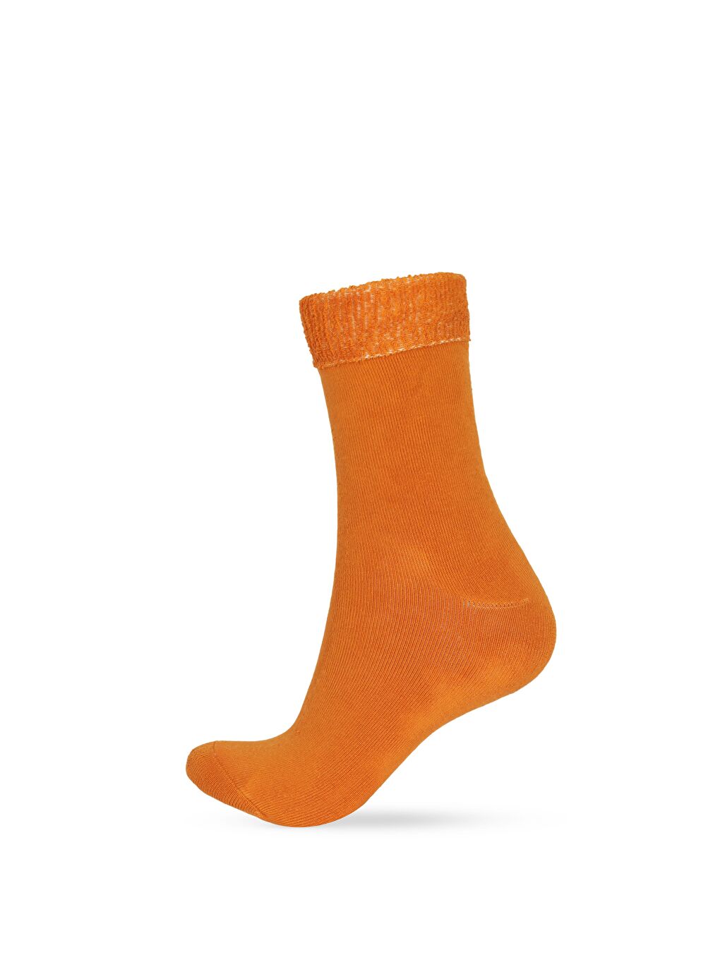 Sarı Kadın Hardal Renkli Havlu Soket Çorap