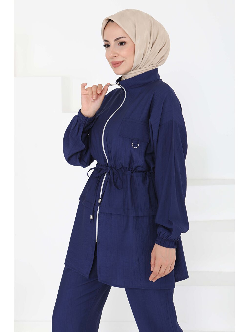 İndigo Beli Bağlamalı İkili Takım Indigo - 27181-1