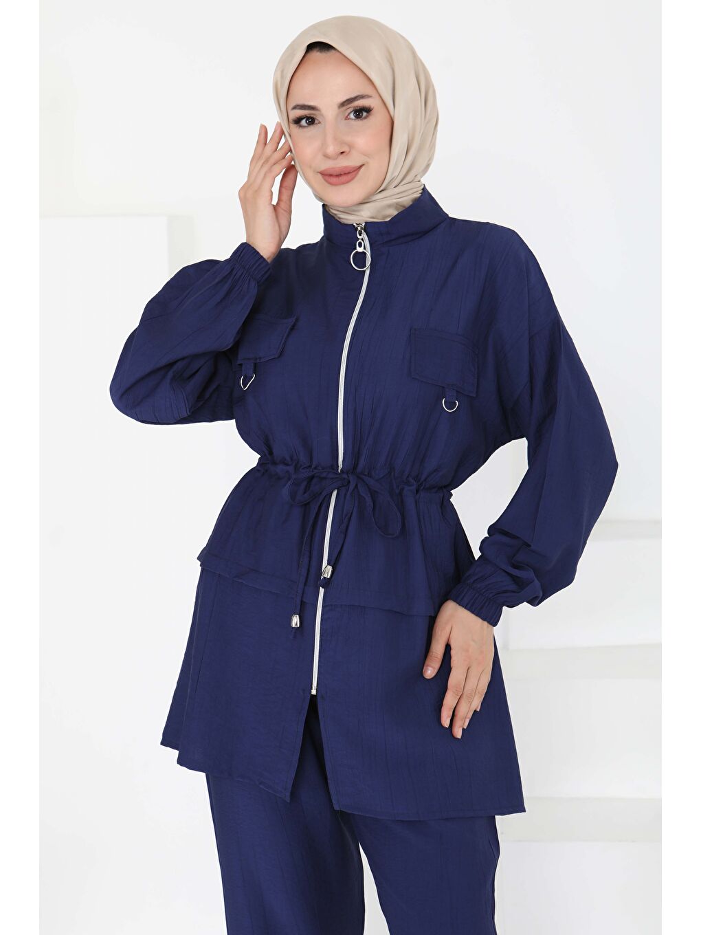 İndigo Beli Bağlamalı İkili Takım Indigo - 27181-3