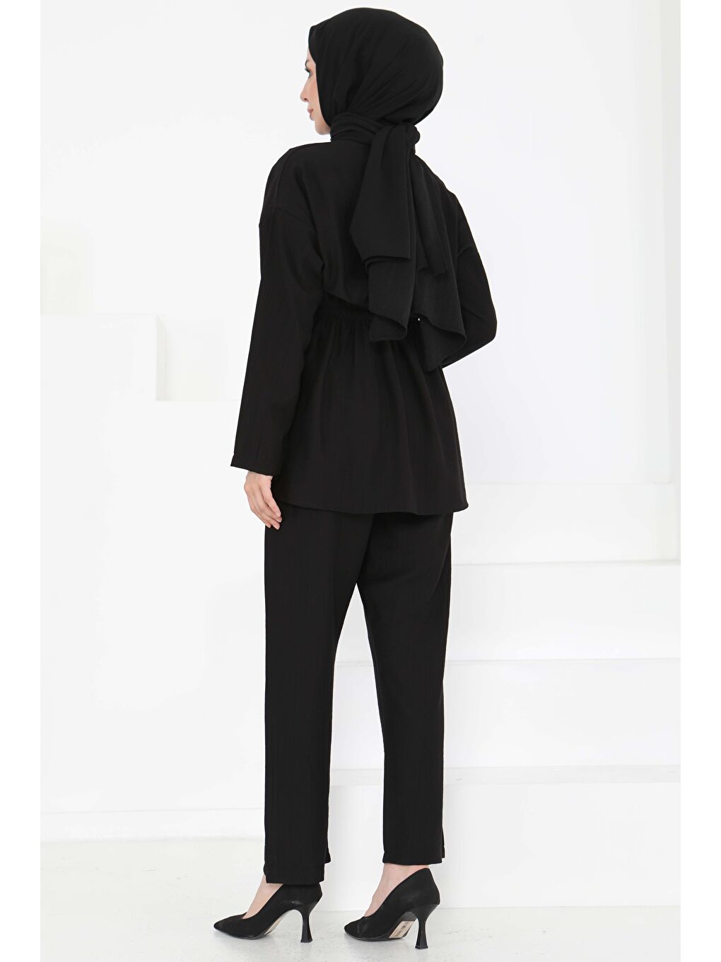 Beli Lastikli İkili Takım Siyah - 27177-6