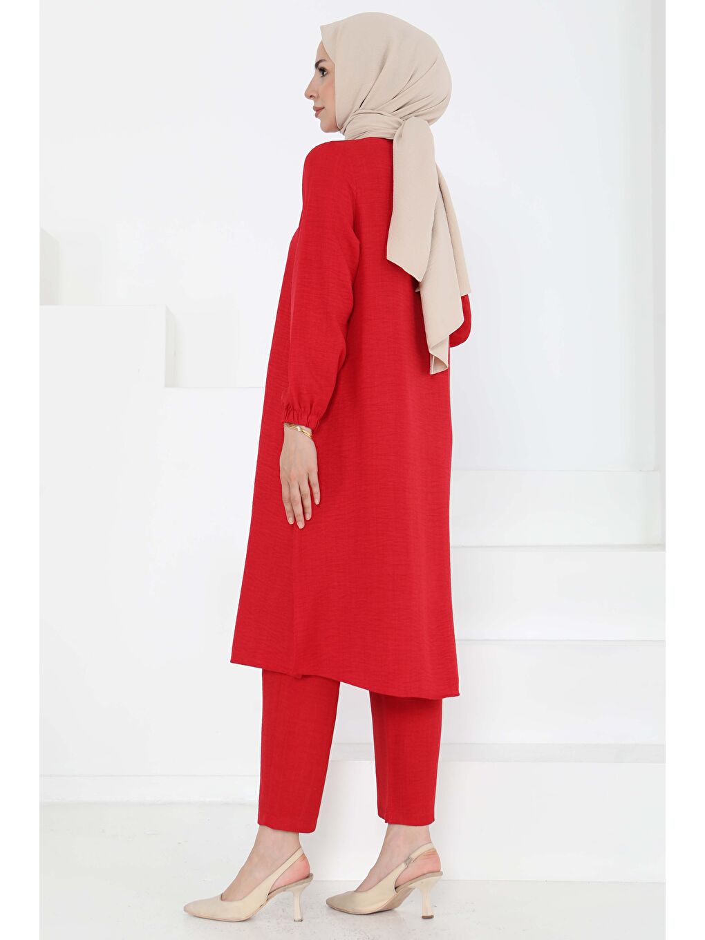 Kırmızı Hakim Yaka İkili Takım Kirmizi - 27183-5