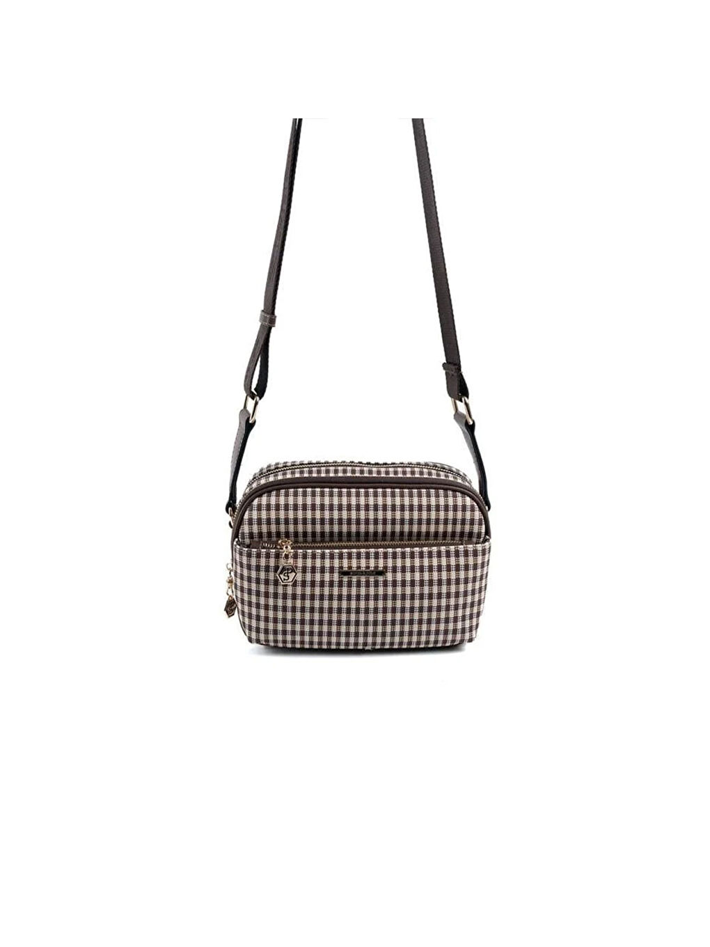 Kahverengi Kadın SP1162-M191 SILVER POLO Çapraz Çanta Kahve Sarı-Kahve