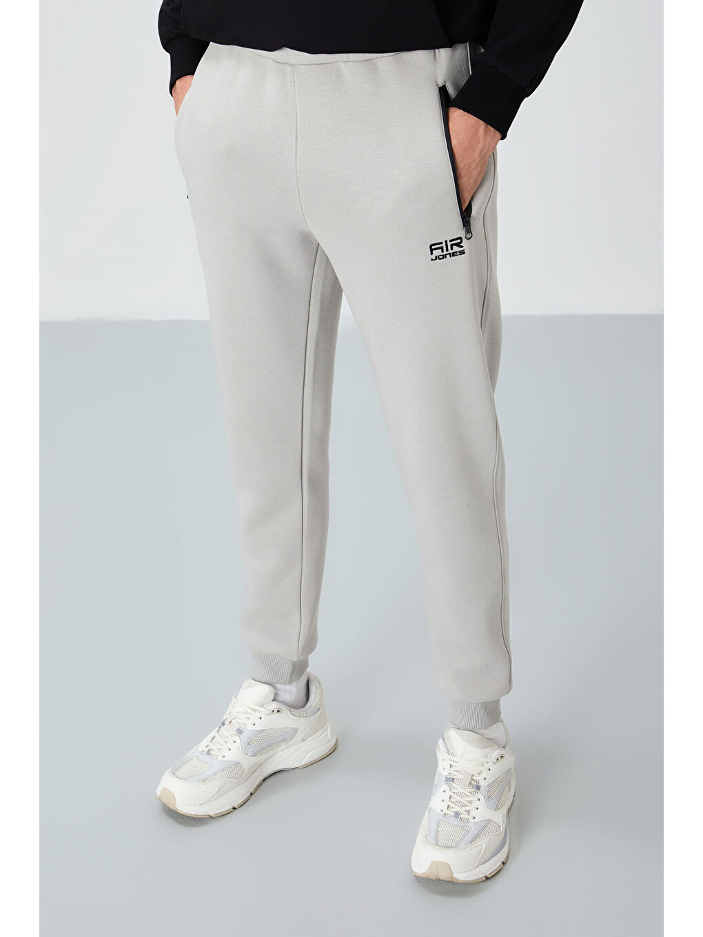 Bej Cesar Taş Cepli Şardonlu Erkek Eşofman Alt - 84929-3