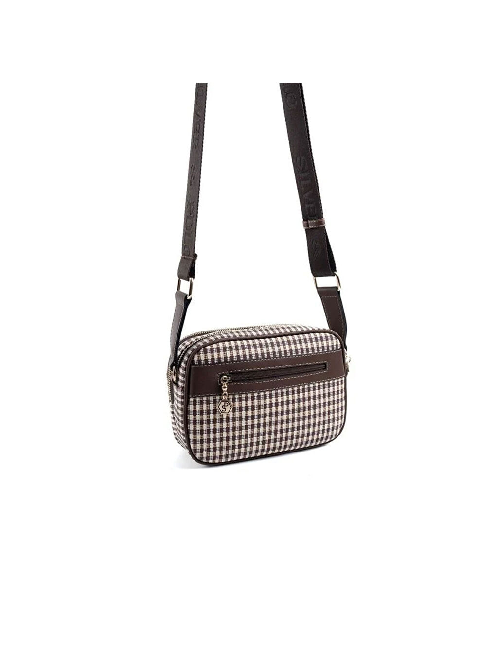 Kahverengi Kadın SP1162-M191 SILVER POLO Çapraz Çanta Kahve Sarı-Kahve-3