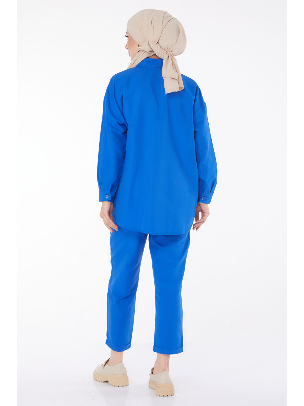 Mavi Tunık Pantolon İkili Takım Saks - 27086-5