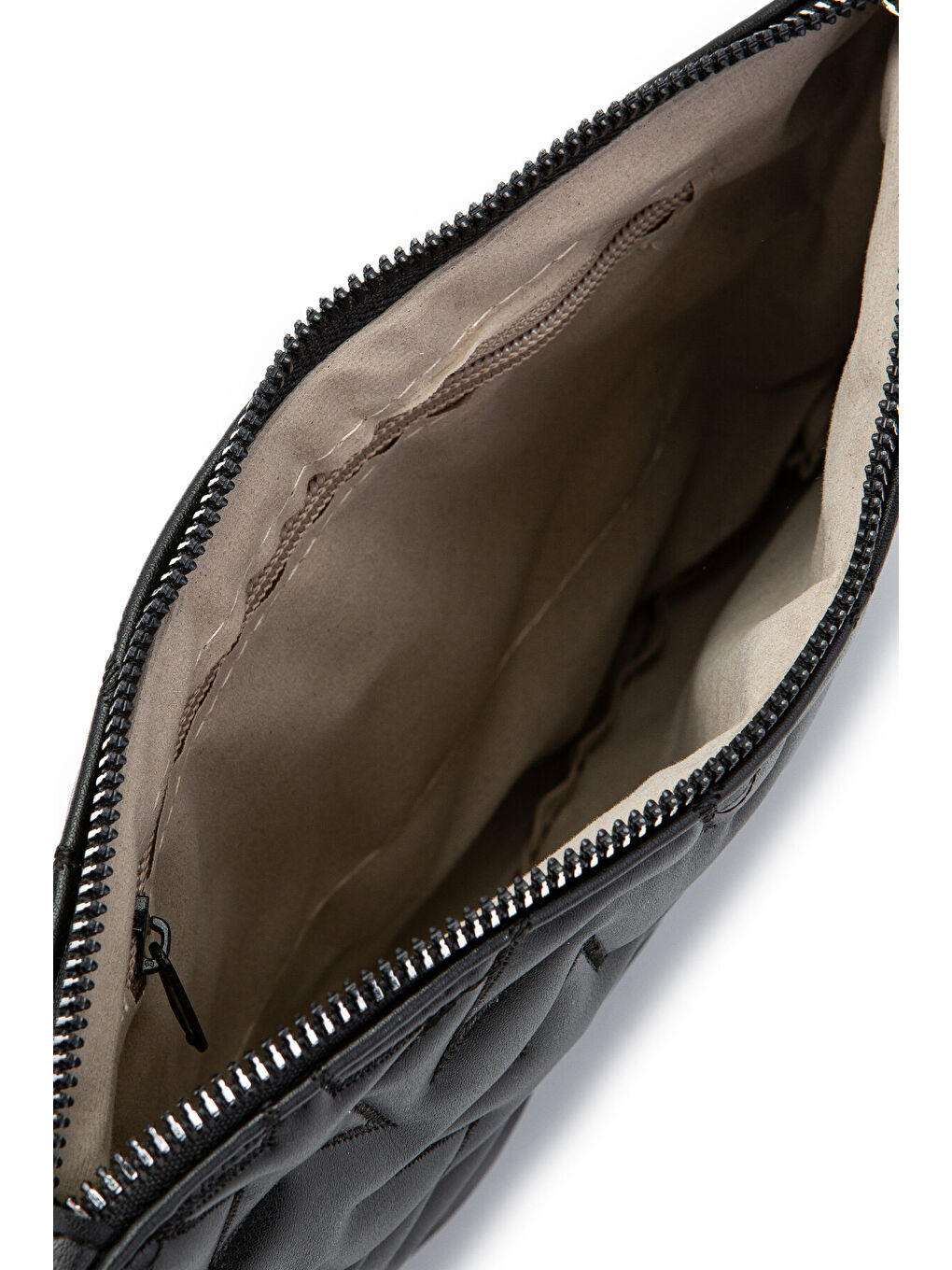 Yıldız Dikişli Clutch Suni Deri Star Kadın Çanta Siyah-3