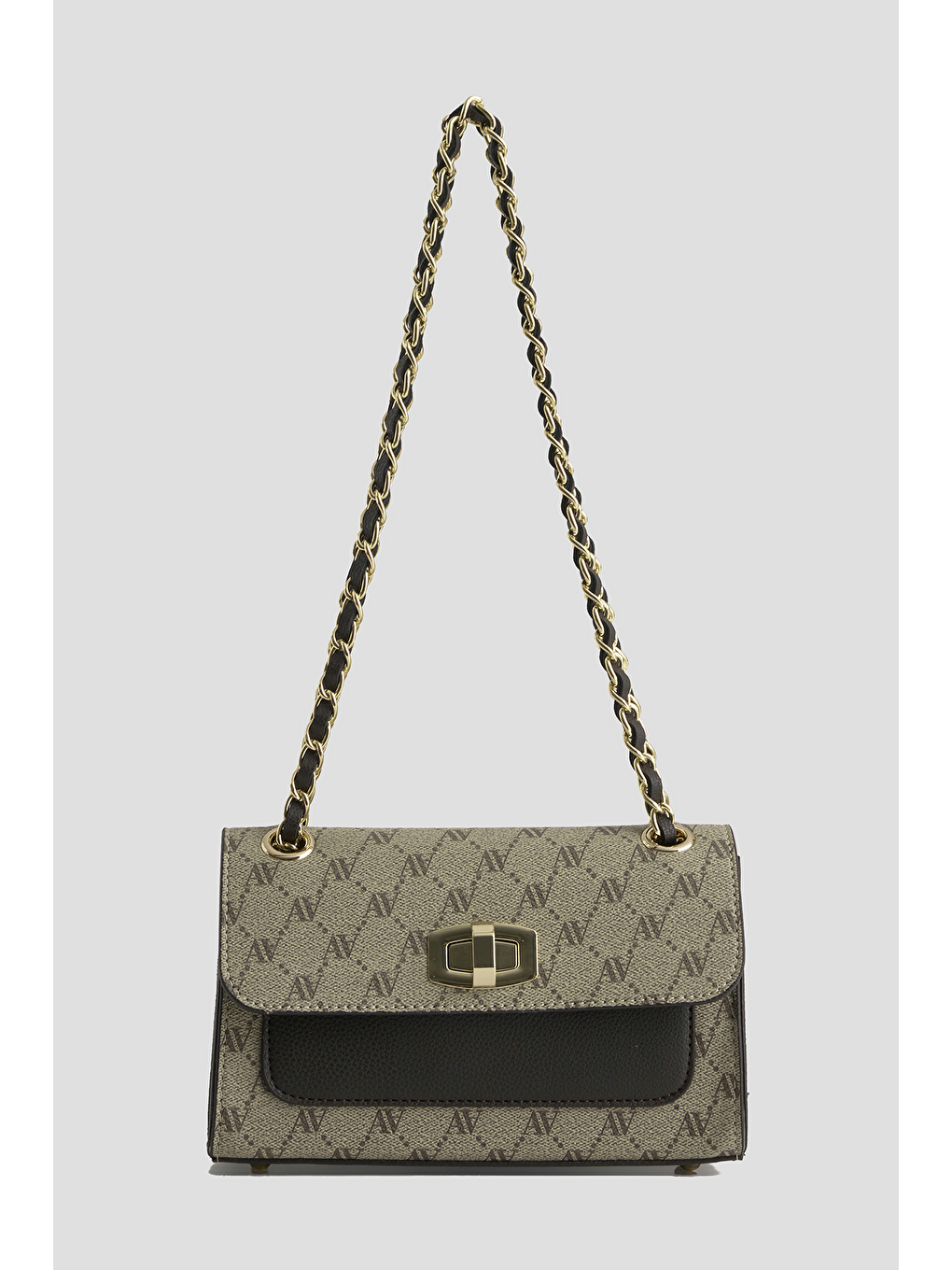 Bej Noktalı Çanta Vizon