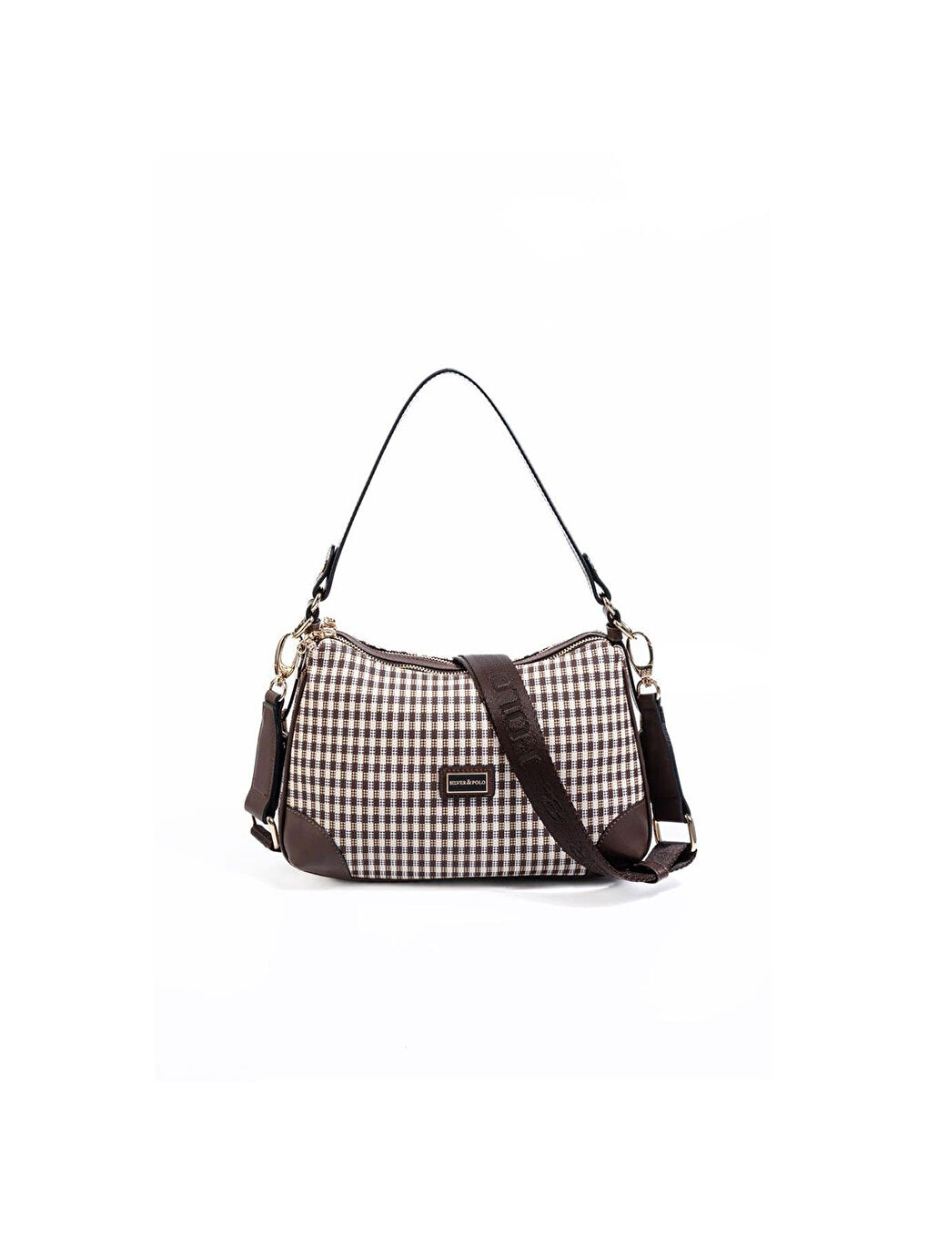 Kahverengi Kadın SP1269-M191 SILVER POLO Omuz Çantası Kahve Sarı-Kahve-4
