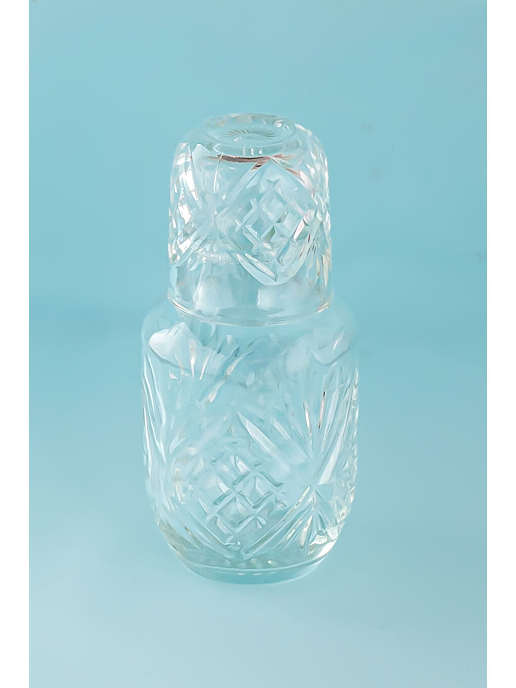 Renksiz 002 Başucu Sürahisi Bardaklı Sürahi 600+150 ml Sürahi Seti Cam Sürahi-1