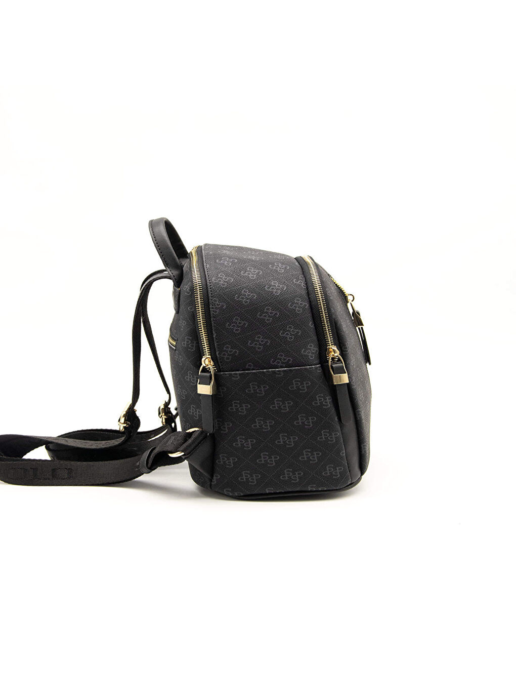 Siyah Kadın 901-45417 SILVER POLO SIRT ÇANTASI M178 SİYAH-MAT SİYAH-3