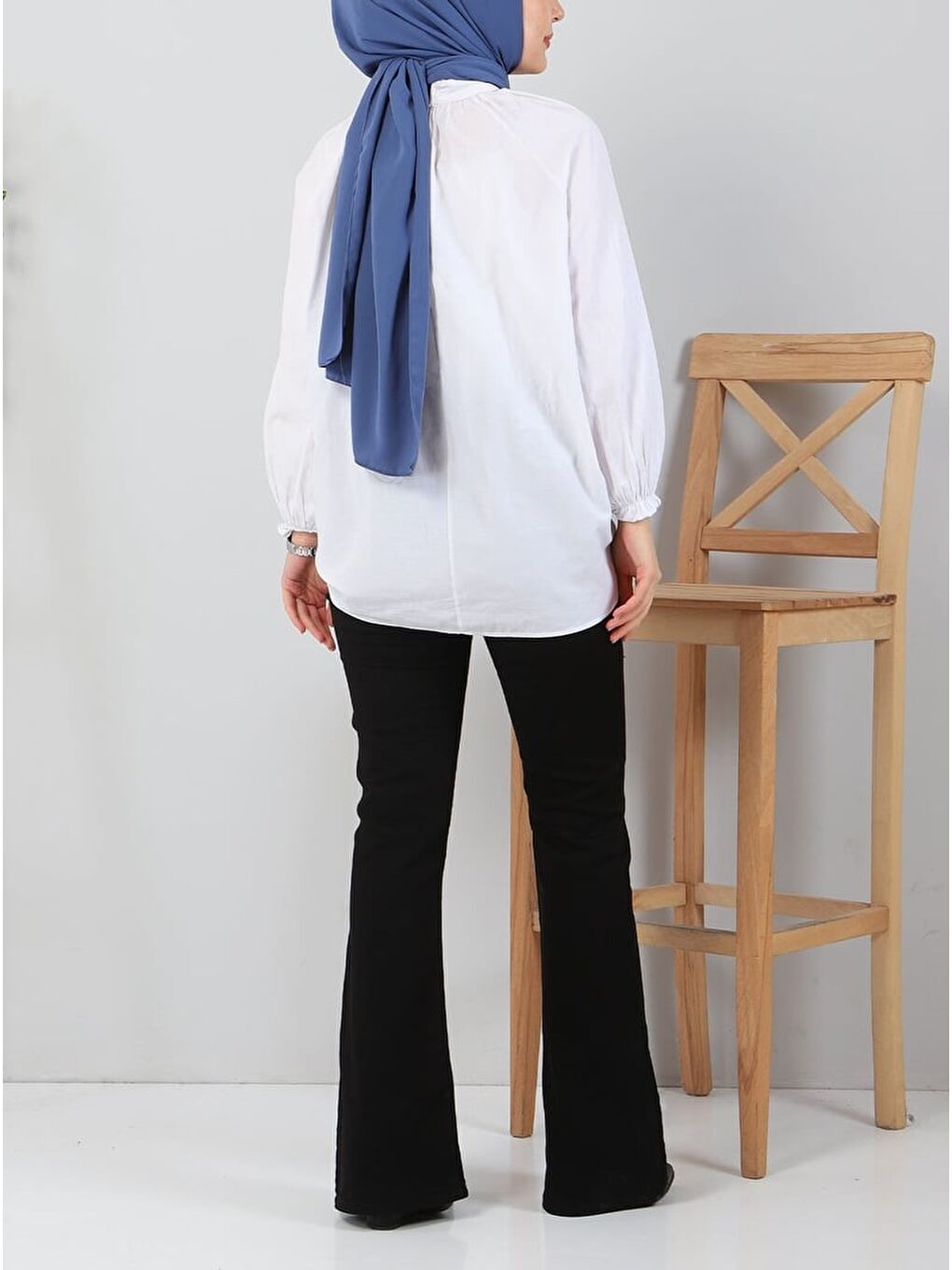 İspanyol Paça Jean Pantolon Siyah   27259-3