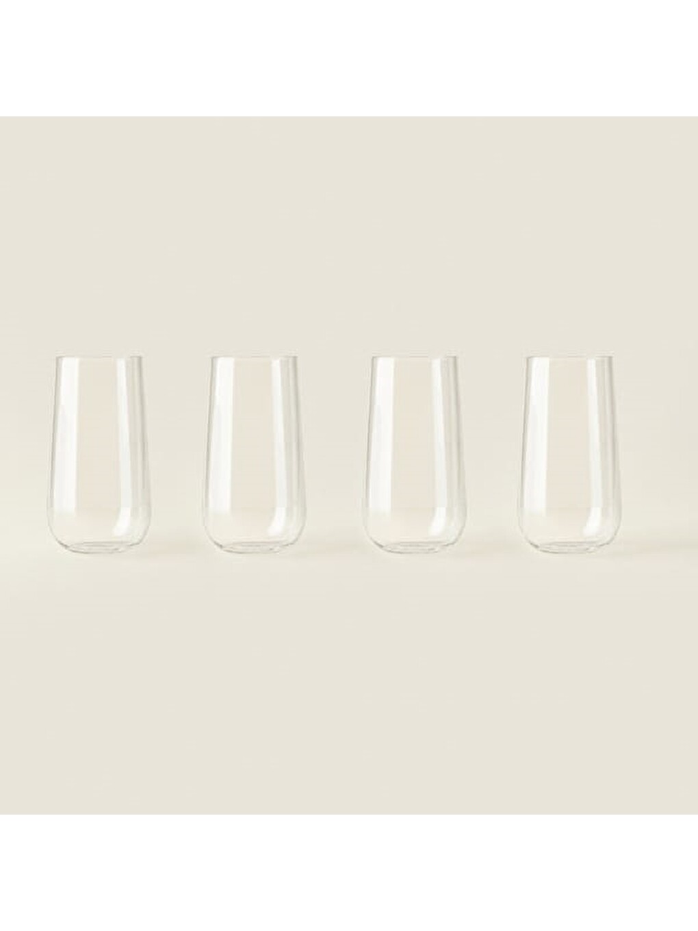 Renksiz Safir 4'lü Meşrubat Bardağı - Şeffaf - 490 Ml