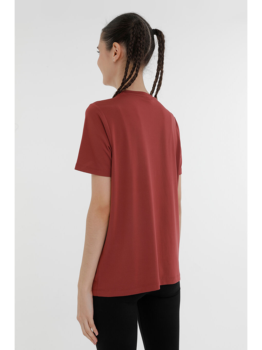 Bordo WL MISTY 11GCX300 3PR PASTEL BORDO Kadın Kısa Kol T-Shirt-1